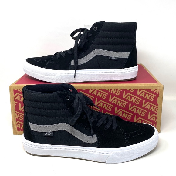 Vans Other - VANS BMX SK8-HI Black Gray Men’s High Top Suede Canvas Sneakers Size VN0A5JIQ9BG